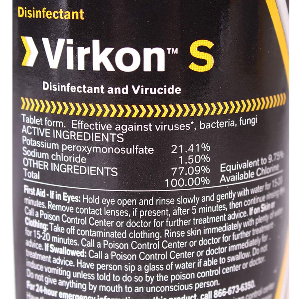 DuPont Virkon S, 9 oz, 50 Tablets