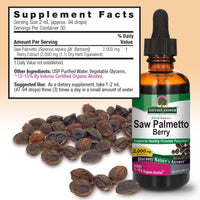 Thumbnail for Natures' Answer Saw Palmetto Berry with Organic Alcohol, 2-Fluid Ounces (Packaging May Vary)