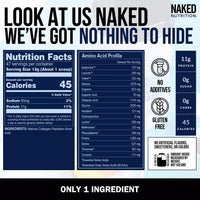 Thumbnail for NAKED Marine Collagen Peptides Protein Powder - Unflavored - from Wild Caught Cod - Paleo Friendly, Non-GMO, Soy-Free, Gluten-Free - 47 Servings