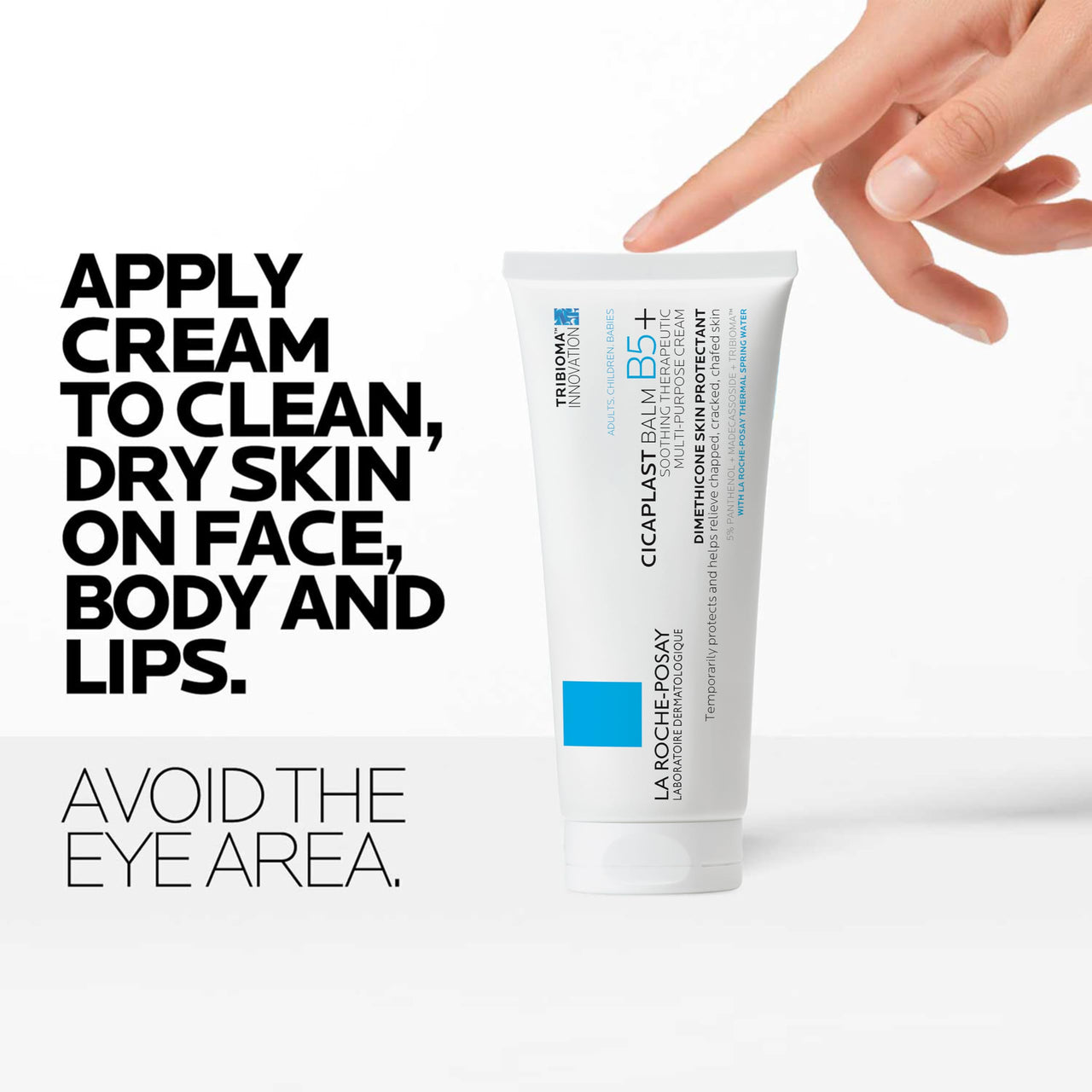 La Roche-Posay Cicaplast Balm B5 Skin Barrier Repair Cream with Centella Asiatica, Shea Butter & Panthenol | Multi-Purpose Healing Ointment for Dry, Irritated Skin | Face & Hand Balm, Baby Safe, 100ml