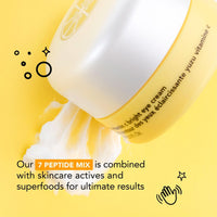 Thumbnail for Saturday Skin Yuzu Eye Balm Vitamin C Wide lluminating Under Tight Eye Cream Korean Niacinamide Caffeine for Wrinkles Puffy Eyes Dark Circles Moisturizing Hydrates Anti Aging for Women (15ml)