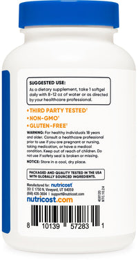 Thumbnail for Nutricost Peppermint Oil Softgels (240 SFG) (50 MG) - Gluten Free, Third Party Tested and GMO Free