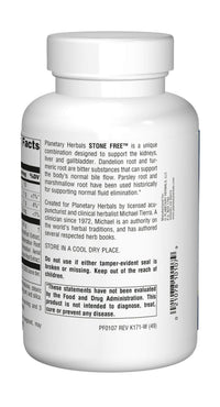 Thumbnail for Planetary Herbals Stone Free 820 mg Herbal Support for Kidney and Gallbladder 180 Tablet