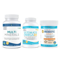 Thumbnail for Nordic Naturals Starter Pack - Multi Minerals, Ultimate Omega 2X, Nordic Flora Probiotic Daily