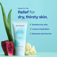 Thumbnail for Mad Hippie Ultra-Rich Barrier Cream, Travel-Friendly – Multi-Purpose Moisturizer with Hyaluronic Acid, Niacinamide & Vitamin C, Lotion for Extremely Dry Skin, Vegan & Cruelty-Free, 2 Oz