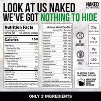 Thumbnail for NAKED Vanilla Whey Protein Powder 1LB (12 Servings) Pure Micronized Creatine Monohydrate 500g (100 Servings) – Grass-Fed; Bulk; Non-GMO; Gluten Free; Soy Free