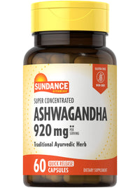 Thumbnail for Sundance Ashwagandha | 60 Capsules | Super Concentrated | Traditional Ayurvedic Herb | Non-GMO, Gluten Free Supplement