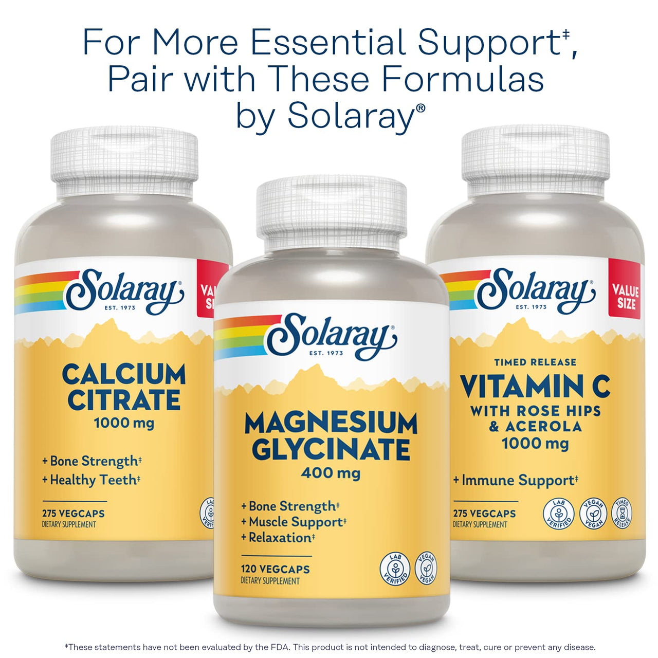 Solaray Magnesium and Potassium with Bromelain, Magnesium Potassium Supplement for Heart Health, Electrolyte, and Muscle Support - Gluten Free & Lab Verified - 60 Servings, 120 VegCaps