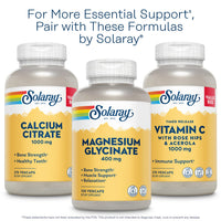 Thumbnail for Solaray Magnesium and Potassium with Bromelain, Magnesium Potassium Supplement for Heart Health, Electrolyte, and Muscle Support - Gluten Free & Lab Verified - 60 Servings, 120 VegCaps