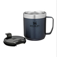 Thumbnail for Stanley Stay-Hot Camp Mug 12 oz | Press Fit Drink Through Lid | Cup for Coffee, Tea and Drinks | Insulated Stainless Steel Coffee Mug | BPA-Free | Nightfall
