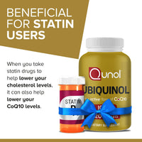 Thumbnail for Qunol 100mg Ubiquinol, Powerful Antioxidant for Heart & Vascular Health, Essential for Energy Production, Natural Supplement Active Form of Coq10, 120 Count