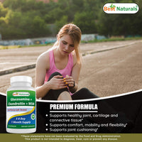 Thumbnail for Best Naturals, Glucosamine Chondroitin MSM Supplements, 2600 mg per Serving, 90 Capsules (90 Count (Pack of 1))