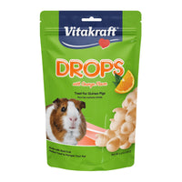Thumbnail for Vitakraft Drops with Orange Flavor Guinea Pig Treats 5.3 oz Bag Delicious Yogurt Enriched Snacks with Vitamin C Essential Nutrients and Wholesome Nourishment for Small Pets