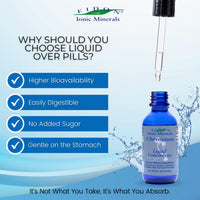 Thumbnail for Eidon Ionic Minerals Liquid Chromium Concentrate - Ionic Chromium Supplement Drops, Supports Stable Energy Levels, All-Natural, No Sugar Added, No Preservatives or Additives - 2 oz