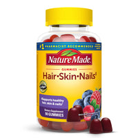 Thumbnail for Nature Made Hair Skin and Nails with Biotin 2500 mcg, Dietary Supplement for Healthy Hair, Skin & Nails Support, 90 Gummies, 45 Day Supply