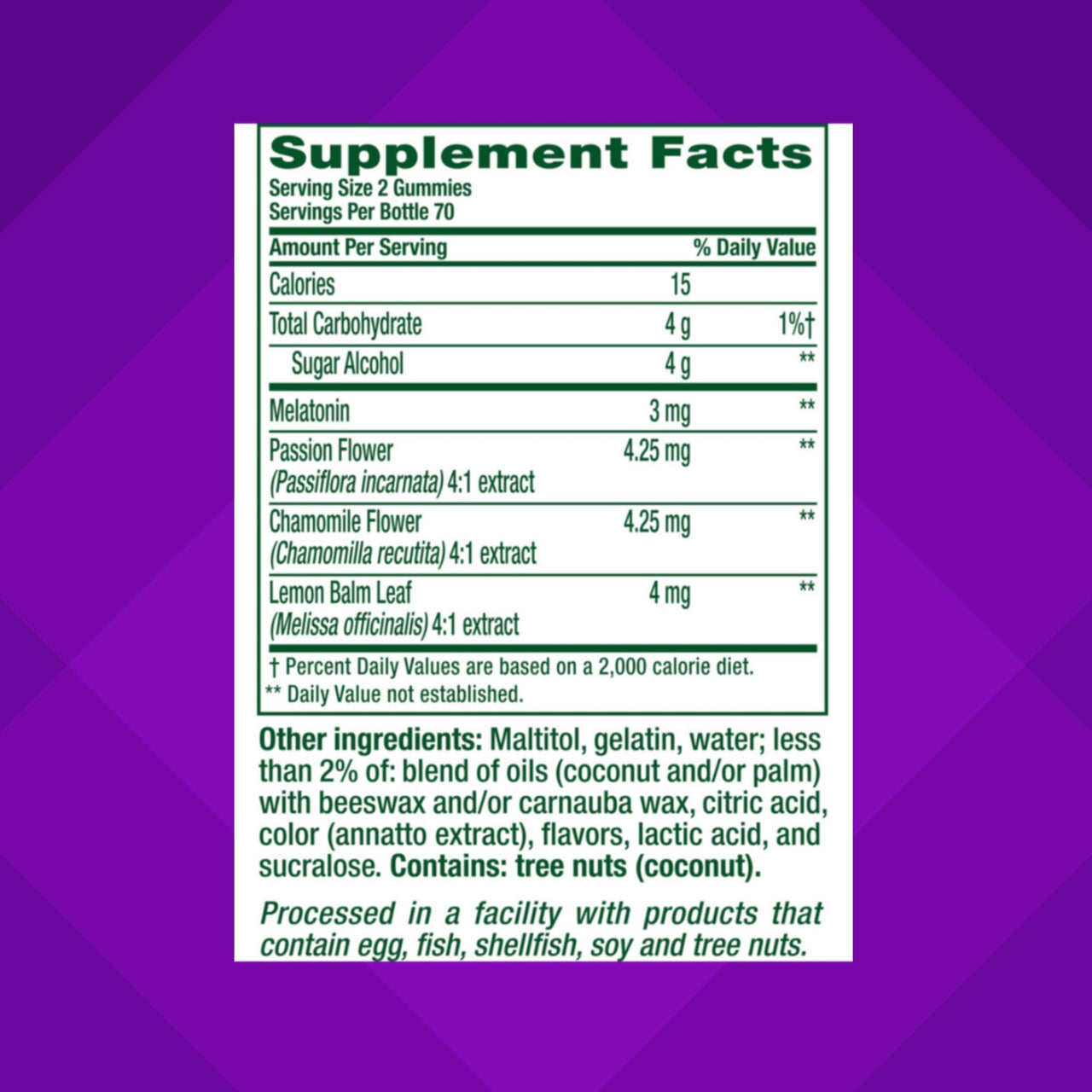 Vitafusion Melatonin Gummy Vitamins, 140 Count (Pack of 1)