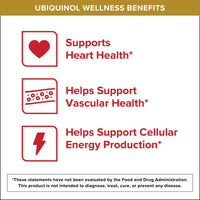 Thumbnail for Qunol Ubiquinol CoQ10 200mg Softgels, Powerful Antioxidant for Heart and Vascular Health, Essential for Energy Production, Natural Supplement Active Form of CoQ10, 120ct Softgels