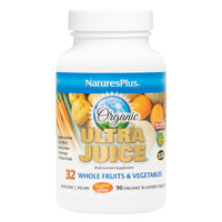 Thumbnail for NaturesPlus Ultra Juice Multivitamin - 90 Bi-Layered Tablets - Whole Food Supplement with Fruits, Vegetables & Probiotics - Energy, Digestion & Immune Health Support - USDA Organic - 45 Servings