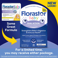 Thumbnail for Florastor Baby Daily Probiotic Supplement, Powder Mixes with Milk, Formula or Soft Foods, Saccharomyces Boulardii CNCM I-745 (18 Powder Sticks)