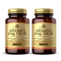 Thumbnail for Solgar Vitamin E 67 mg (100 IU) - 100 Softgels, Pack of 2 - Antioxidant Support - Gluten & Dairy Free - 200 Total Servings
