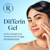 Thumbnail for Differin Acne Treatment Gel, 30 Day Supply, Retinoid Treatment for Face with 0.1% Adapalene, Gentle Skin Care for Acne Prone Sensitive Skin, 15g Tube (Packaging May Vary)