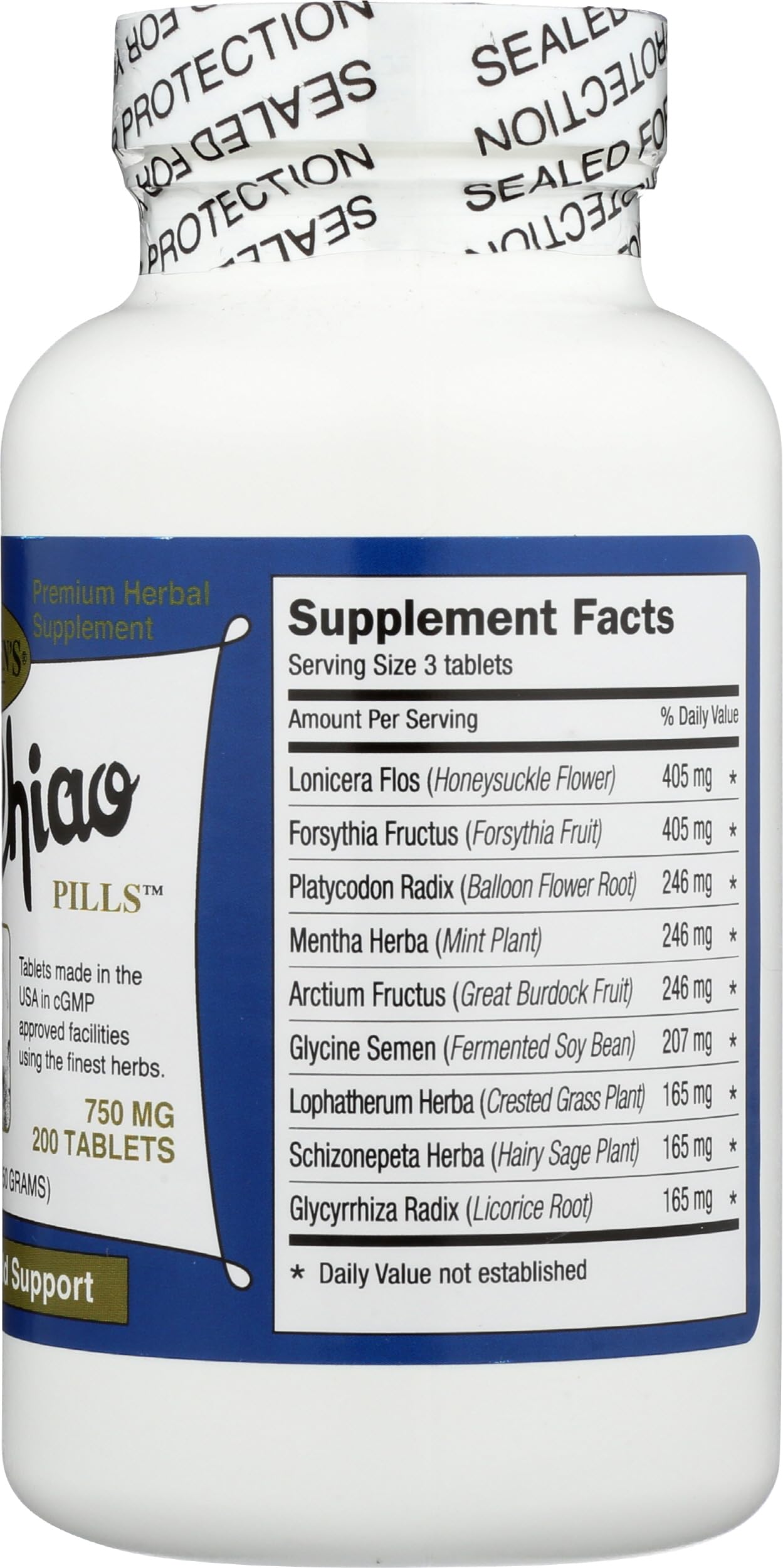 DR SHENS Yin Chiao 750 Mg, 200 CT