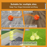 Thumbnail for PetDroid Interactive Dog Toys Dog Ball, [Newly Upgraded] Durable Motion Activated Automatic Rolling Ball Toys for/Small/Medium/Large Dogs,USB Rechargeable(Orange)