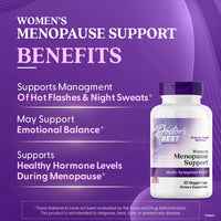 Thumbnail for Doctors Best Womens Menopause Support (Soy Isoflavone, Black Cohosh, Chaste Tree), Multi-Symptom Relief, Non-GMO, Gluten Free, Vegan 30 Veggie Caps
