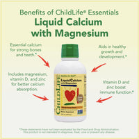 Thumbnail for CHILDLIFE ESSENTIALS Liquid Calcium Supplement for Kids - Baby Calcium with Magnesium, Zinc, and Vitamin D3 - Orange Flavor, 16 fl oz (1 Pack)