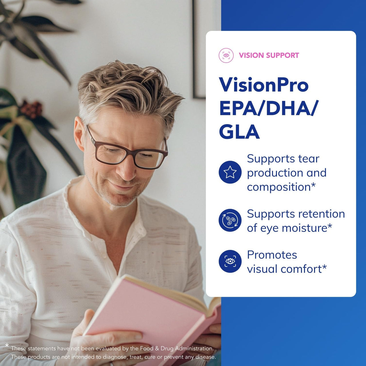 Pure Encapsulations VisionPro EPA/DHA/GLA | Supports Natural Tear Production and Retention of Eye Moisture* | 180 Softgel Capsules