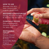 Thumbnail for Badger Rose Face Cleansing Oil, Organic Facial Cleanser & Makeup Remover, Non-Greasy Moisturizing Skin Balancing Gentle Face Cleanser w/Pure Rose Oil, 2 fl oz Glass Bottle