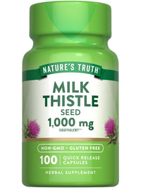 Thumbnail for Nature's Truth Milk Thistle Seed Extract | Herbal Supplement | 100 Capsules | Non-GMO & Gluten Free