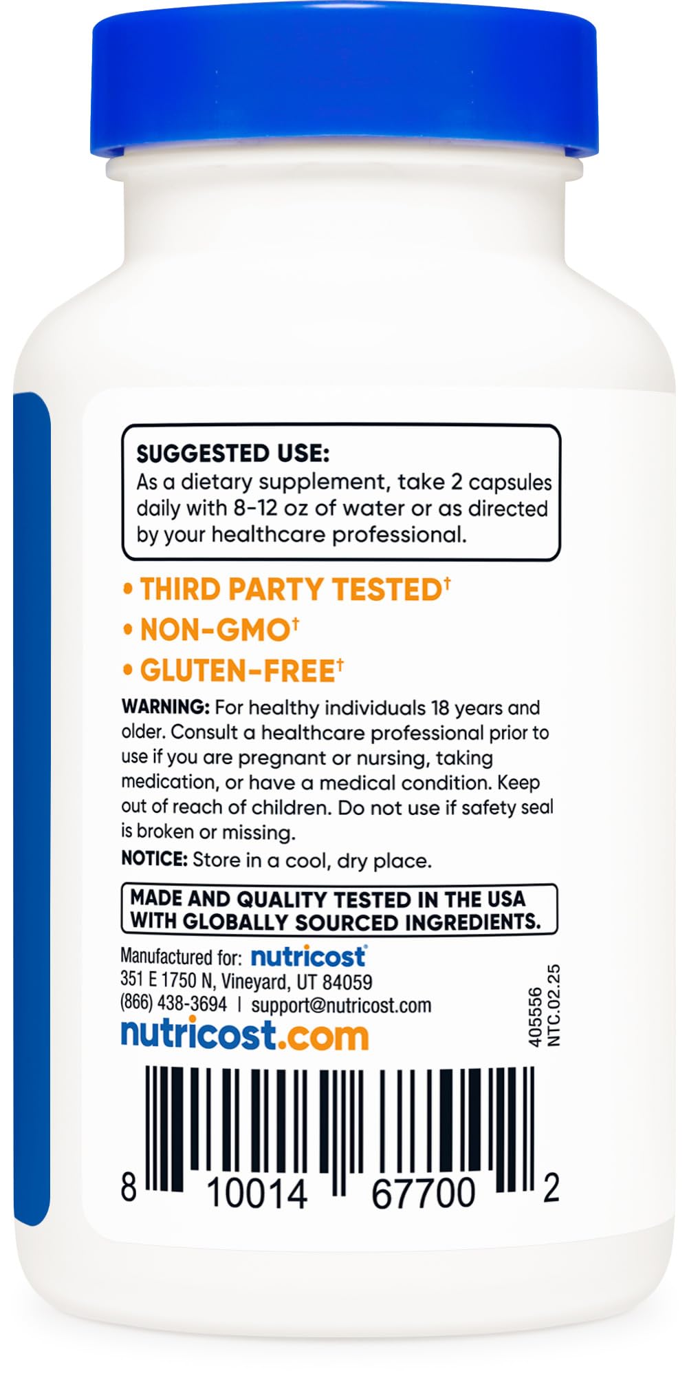 Nutricost PAU D'Arco Inner Bark 1100mg, 120 Vegetarian Capsules (60 Serv) - Non-GMO & Gluten Free