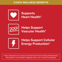 Thumbnail for Qunol CoQ10 200mg Softgels, Ultra CoQ10 - Ultra High Absorption Coenzyme Q10 Supplements - Antioxidant Supplement for Vascular and Heart Health & Energy Production - 2 Month Supply - 60 Count