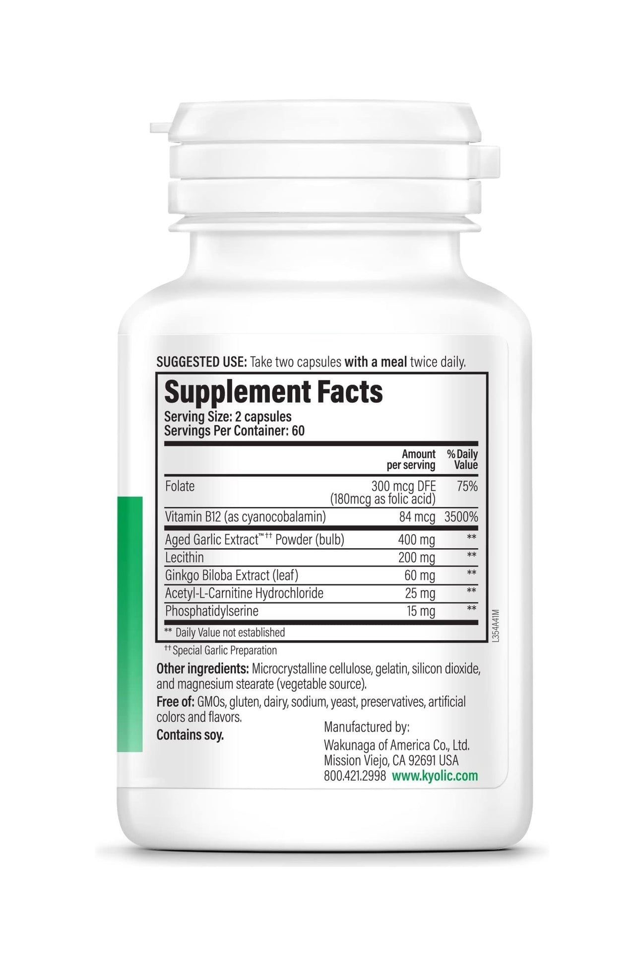 Kyolic Specialty Series Neuro-Logic, for Memory, Learning & Sharpness *, 120 Capsules