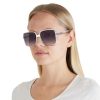 Thumbnail for Coach HC8368D Sunglasses, Transparent Clear/Violet Pink Gradient, 61 mm