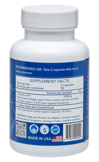 Thumbnail for Longevity by Nature TendoGuard Joint Support Supplement with Collagen Peptides, Hyaluronic Acid Supplements, Tendon and Ligament, 60 Capsules
