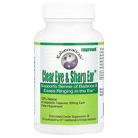 Thumbnail for Balanceuticals Clear Eye & Sharp Ear Dietary Supplement Capsules, 500 mg, 60 Count Bottle