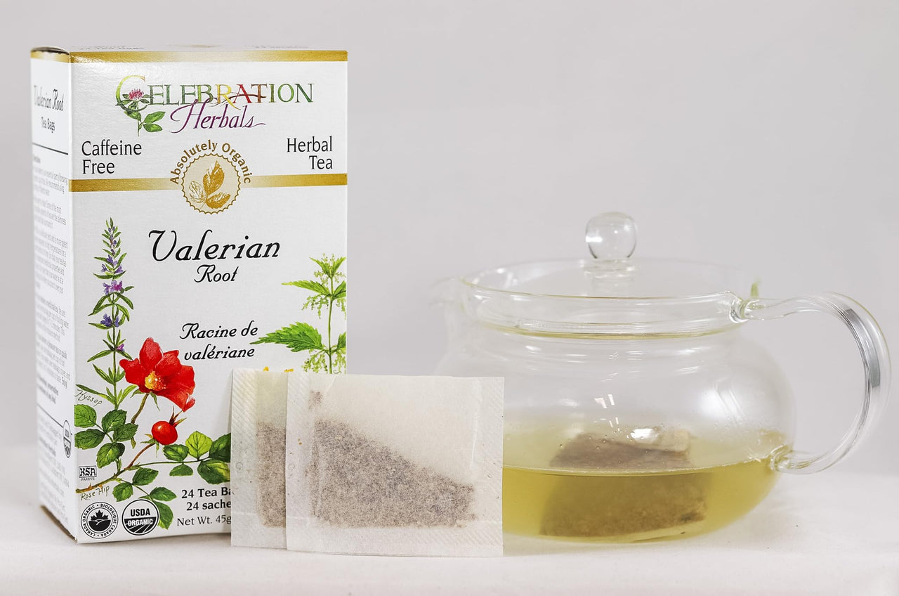 Celebration Herbals Tea Valerian Root Organic -- 24 Herbal Tea Bags