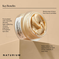 Thumbnail for Naturium Vitamin Bright Illuminating Eye Cream, Under Eye Repair Cream for Dark Circles, with Vitamin K, Phyto-Complex, & Mineral Pigments, Light/Medium, 0.5 oz