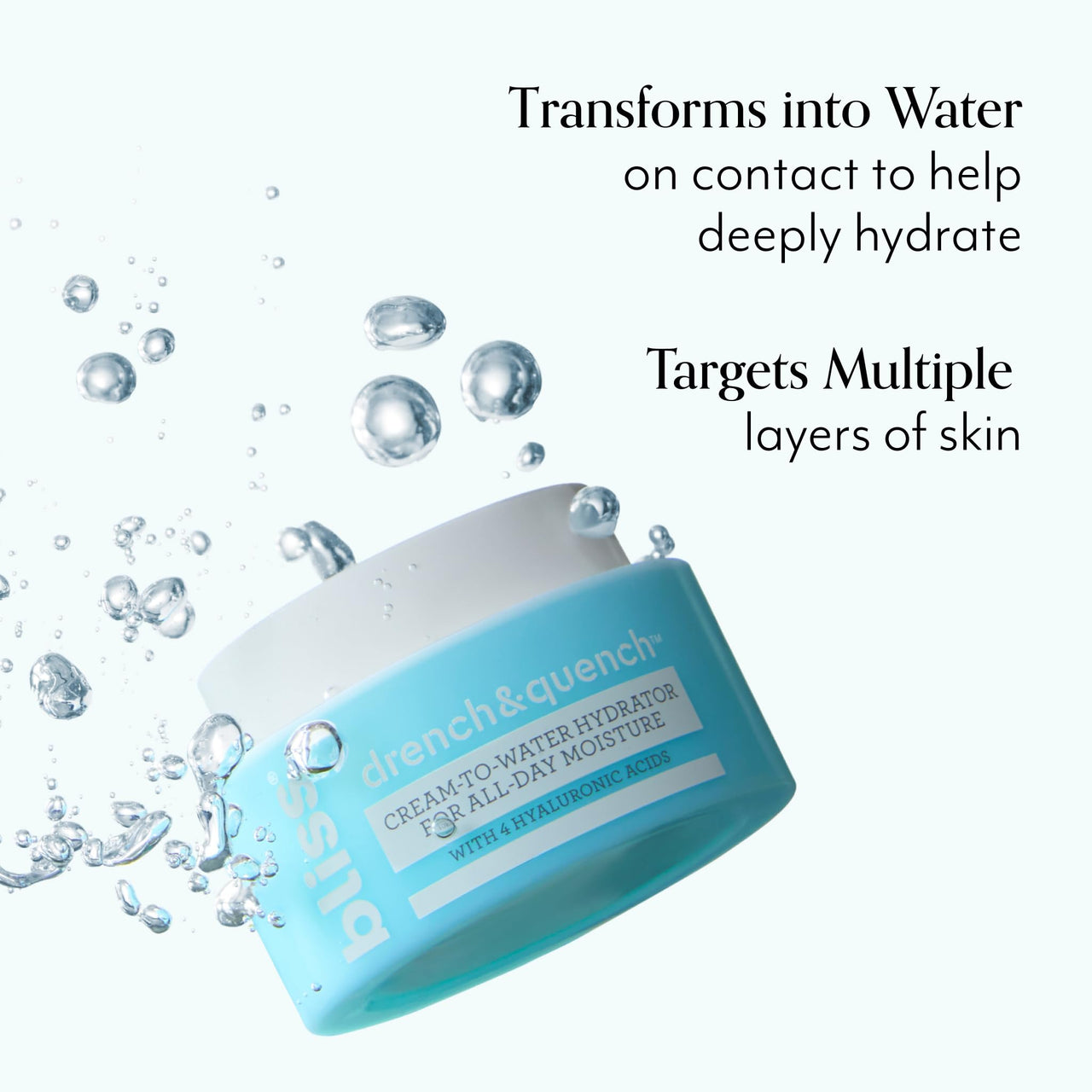 Bliss Hydration Sensation Bundle: Glow & Hydrate Serum + Drench & Quench Cream-to-Water Hydrator | 2-Step Hydrating Skincare Routine for Radiant, Plump Skin