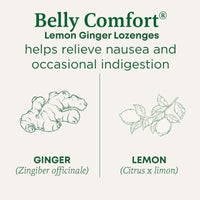 Thumbnail for Traditional Medicinals Organic, Belly Comfort Lozenges, Lemon Ginger - Supports Nausea Relief and Occasional Indigestion - Non-GMO, Stimulant-Free - 30 Individually Wrapped Lozenges