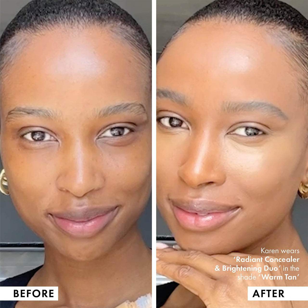 ICONIC LONDON Radiant Concealer & Brightening Duo | Creamy Liquid + Brightening Crayon Dual Ended Concealer, Cruelty Free, Vegan Makeup (Warm Tan) 0.08 oz