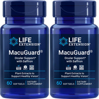 Thumbnail for Life Extension MacuGuard Ocular Support with Saffron, 60 softgels (Pack of 2)