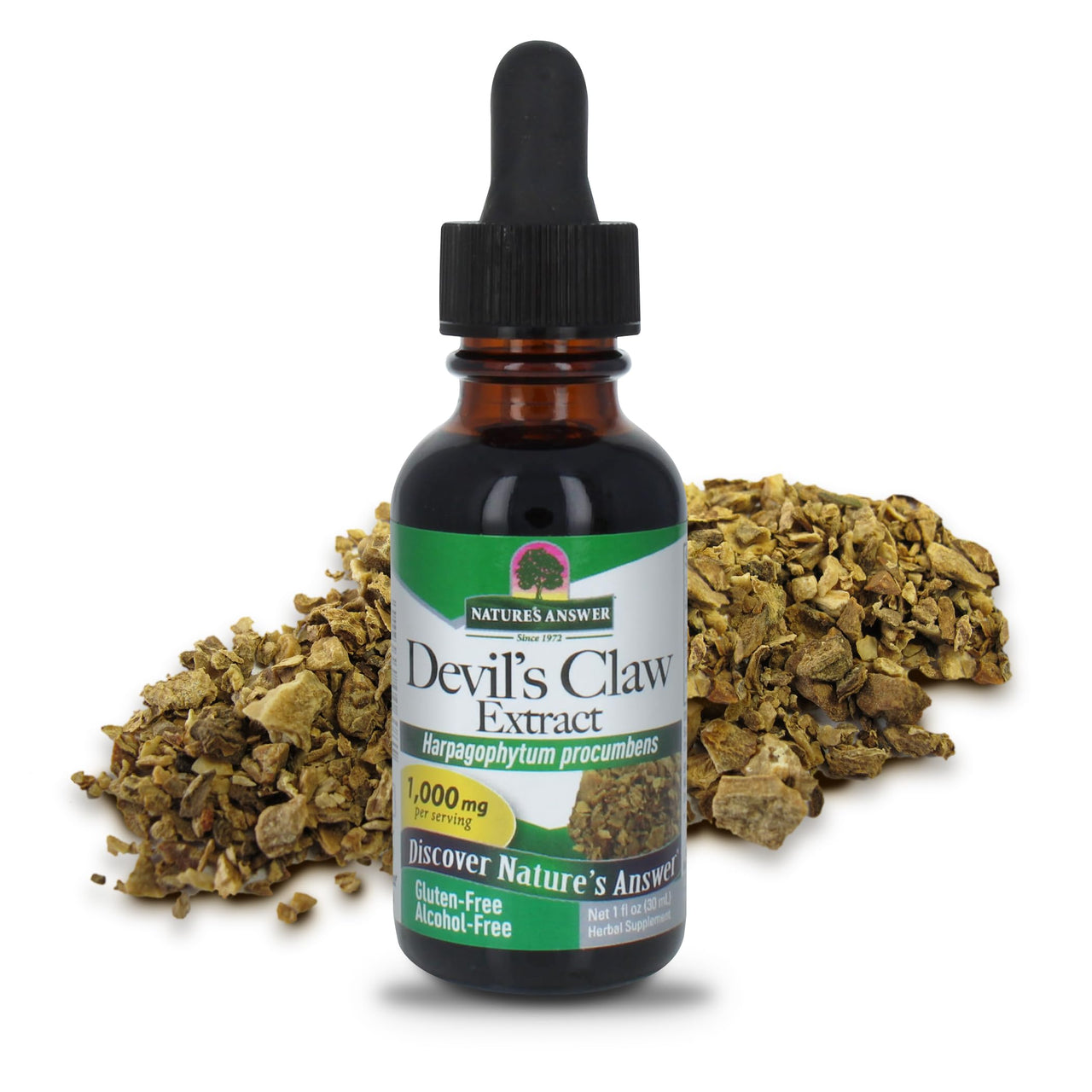Nature's Answer Devil's Claw Root Alcohol Free Extract 1 Fluid Ounce | Supports Joint Function | Promotes Muscle and Bone Function