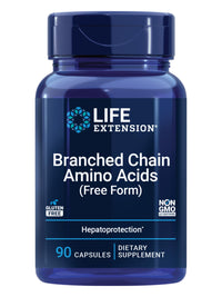 Thumbnail for Life Extension Branched Chain Amino Acids (BCAAs), leucine, isoleucine, valine, Promotes Muscle Recovery After Exercise, Gluten-Free, Non-GMO, 90 Capsules
