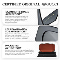Thumbnail for Gucci GG0034SN Designer Sunglasses: Elegant Woman Square Frame Eyewear with Premium eSHADES Kit - Epitome of Luxury and Style