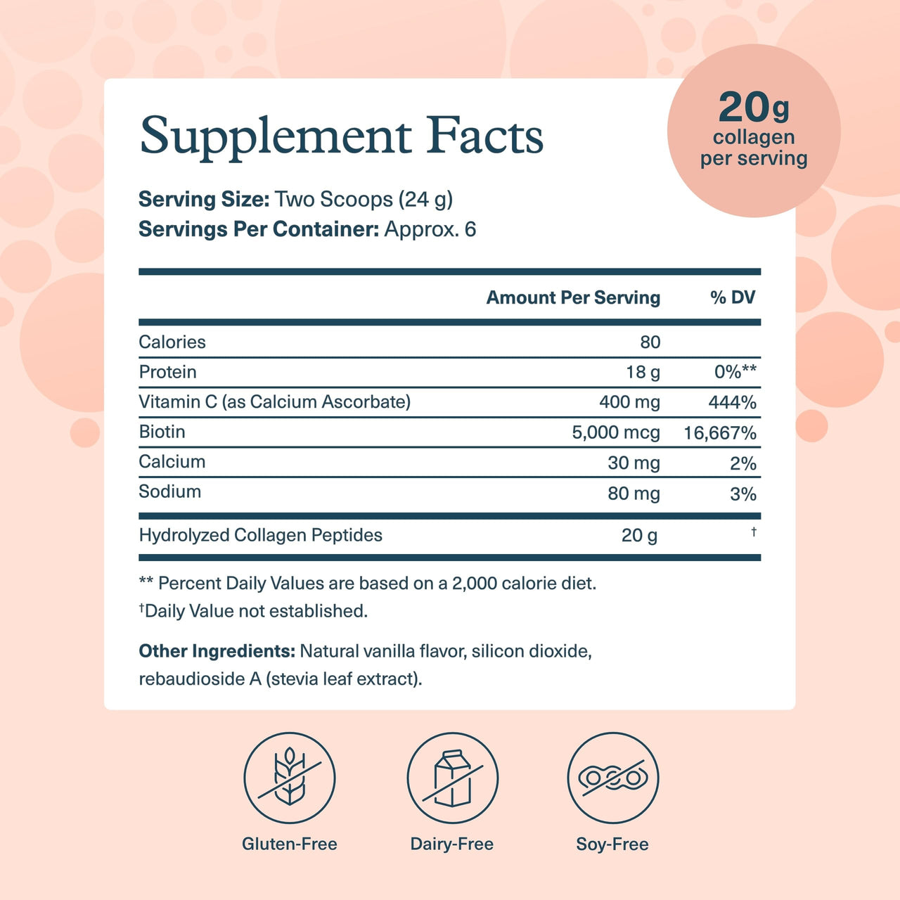Youtheory Collagen Powder - Premium Collagen Supplement with Vitamin C & Biotin - Supports Healthy Hair, Nails, Skin & Joints* - Dairy, Soy & Gluten Free - Vanilla, 4.7 oz