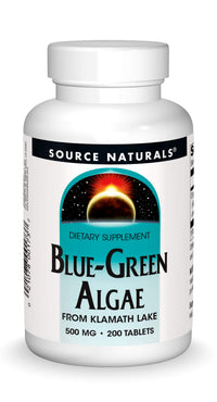 Thumbnail for Source Naturals Blue Green Algae from Klamath Lake - Algae Superfood Supplement, 500 mg - 200 Tablets