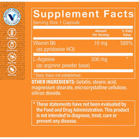 Thumbnail for The Vitamin Shoppe L-Arginine 500MG - Nitric Oxide Production, Circulation & Exercise Performance Support (300 Capsules)